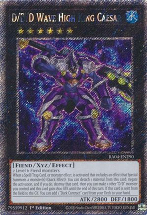 D/D/D Wave High King Caesar (Platinum Secret Rare)  [RA04-EN290] 1st Edition