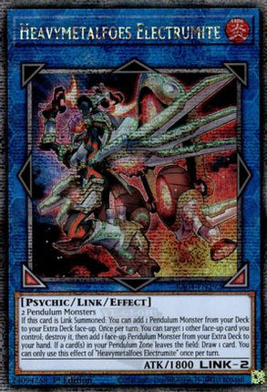 Heavymetalfoes Electrumite  [RA04-EN292] Quarter Century Secret Rare 1st Edition