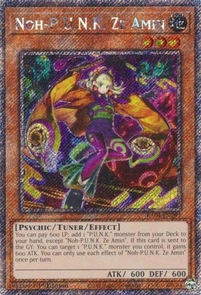 Noh-P.U.N.K. Ze Amin  [RA04-EN293] Platinum Secret Rare 1st Edition