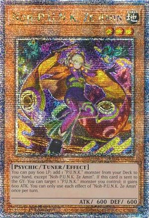 Noh-P.U.N.K. Ze Amin  [RA04-EN293] Quarter Century Secret Rare 1st Edition