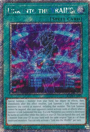 Link into the VRAINS!  [RA04-EN294] Platinum Secret Rare 1st Edition
