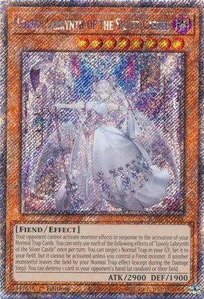 Lovely Labrynth of the Silver Castle  [RA04-EN295] Platinum Secret Rare 1st Edition