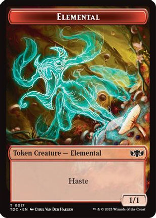 Elemental (0017) // Warrior Double-Sided Token [Commander: Tarkir: Dragonstorm]