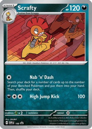 Scrafty - 188 (Cosmos Holo) - 188/null [SV: Scarlet & Violet Promo Cards] Holofoil