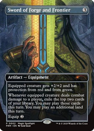 Sword of Forge and Frontier (Borderless) [Unique and Miscellaneous Promos] Foil