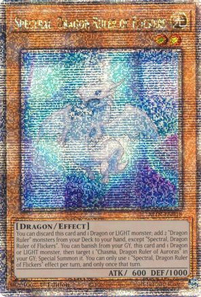 Spectral, Dragon Ruler of Flickers  [ALIN-EN018] Quarter Century Secret Rare 1st Edition