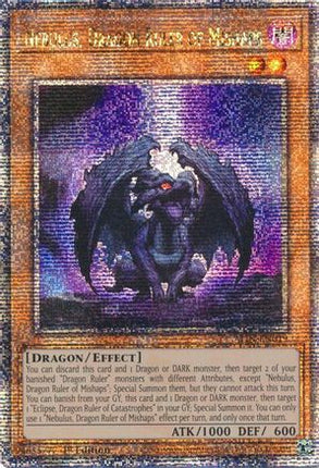 Nebulus, Dragon Ruler of Mishaps  [ALIN-EN019] Quarter Century Secret Rare 1st Edition