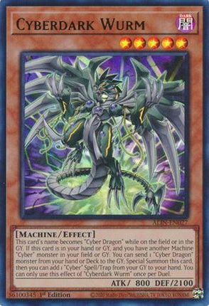 Cyberdark Wurm (Ultra Rare) [ALIN-EN027] 1st Edition