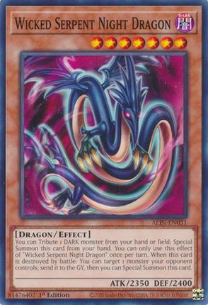 Wicked Serpent Night Dragon [ALIN-EN031] Common / Short Print