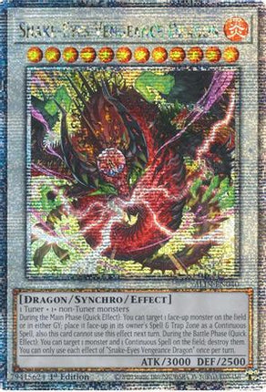 Snake-Eyes Vengeance Dragon  [ALIN-EN040] Quarter Century Secret Rare