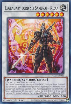 Legendary Lord Six Samurai - Kizan [ALIN-EN042] Common / Short Print