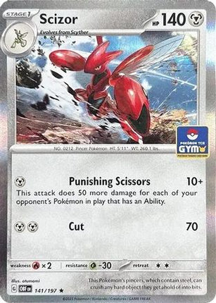 Scizor (Pokemon Gym Promo) 141/197 - Miscellaneous Cards & Products Holofoil