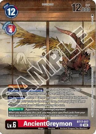 AncientGreymon (Tamer's Selection Box Ver. Championship 2024) [BT17-017] [Secret Crisis] Foil