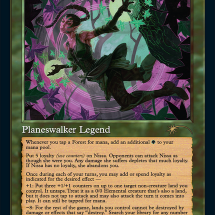 Nissa, Who Shakes the World (Retro) [Secret Lair Drop]