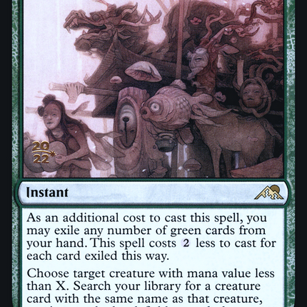 March of Burgeoning Life [Kamigawa: Neon Dynasty Promos] Prerelease Foil