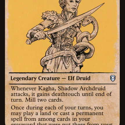 Kagha, Shadow Archdruid (Showcase) [Commander Legends: Battle for Baldur's Gate]