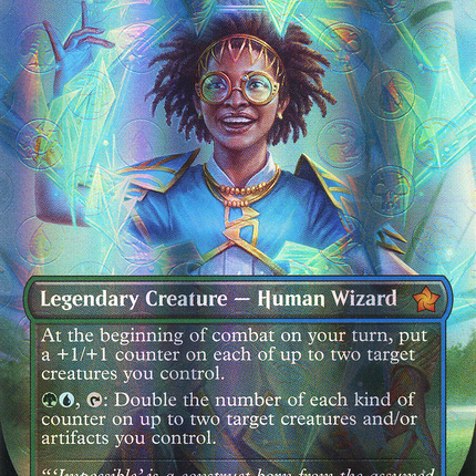 Zimone, Paradox Sculptor (Borderless) [Foundations] Mana Foil