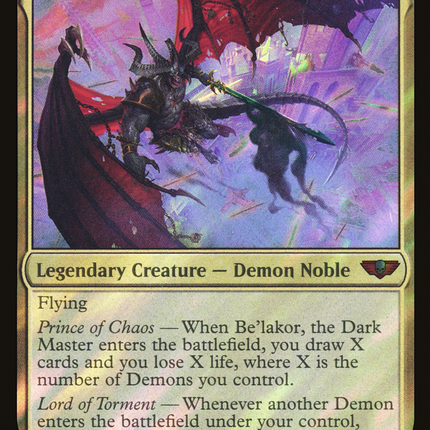 Be'lakor, the Dark Master [Warhammer 40,000 Commander] Surge Foil