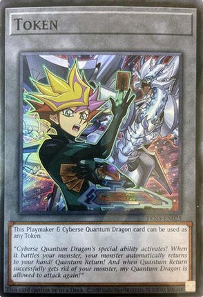 Token: Playmaker & Cyberse Quantum Dragon (Super Rare) [TKN5-EN025] Unlimited
