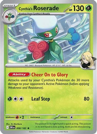 Cynthia's Roserade (8) [SV10: Destined Rivals] Holofoil