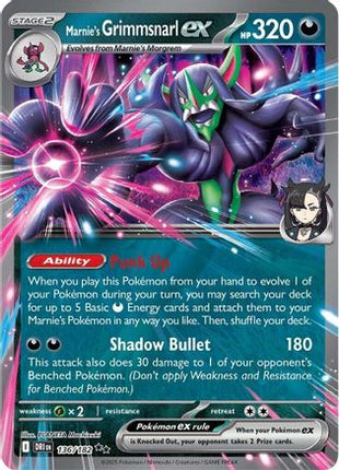 Marnie's Grimmsnarl ex (136) [SV10: Destined Rivals] Holofoil
