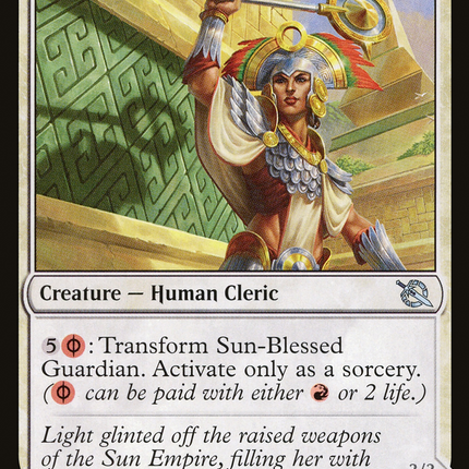 Sun-Blessed Guardian // Furnace-Blessed Conqueror [March of the Machine]