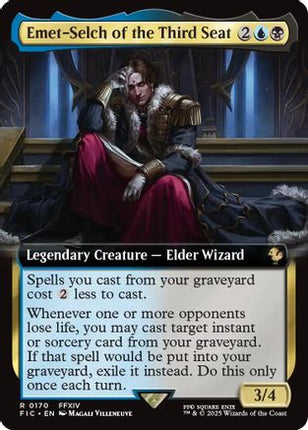 Emet-Selch of the Third Seat (Extended Art) [Commander: FINAL FANTASY] Foil