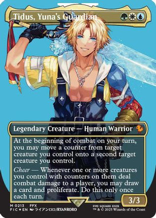Tidus, Yuna's Guardian (Borderless) (Surge Foil) [Commander: FINAL FANTASY]