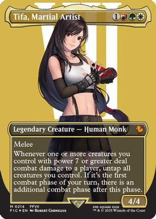 Tifa, Martial Artist (Borderless) (Surge Foil) [Commander: FINAL FANTASY]