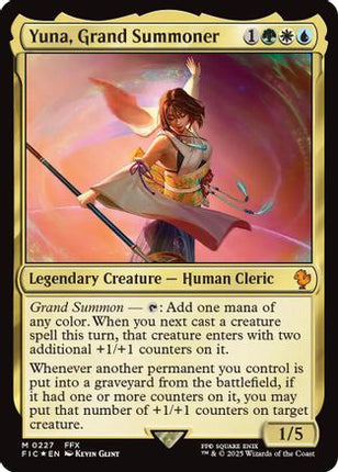 Yuna, Grand Summoner (Surge Foil) [Commander: FINAL FANTASY] Foil