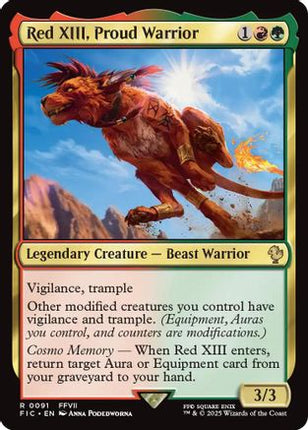 Red XIII, Proud Warrior [Commander: FINAL FANTASY]