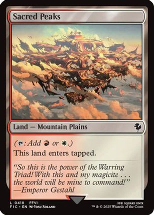 Sacred Peaks [Commander: FINAL FANTASY]