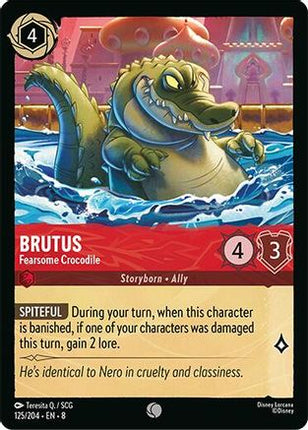 Brutus - Fearsome Crocodile (125/204) - Reign of Jafar Cold Foil