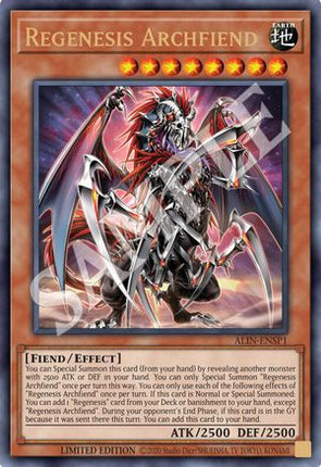 Regenesis Archfiend (ALIN-ENSP1) (Ultra Rare) [ALIN-ENSP1] Limited