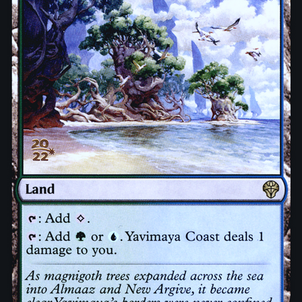 Yavimaya Coast [Dominaria United Promos] Prerelease Foil