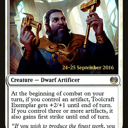 Toolcraft Exemplar [Kaladesh Promos] Prerelease Foil