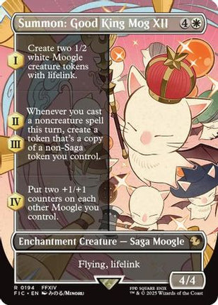 Summon: Good King Mog XII (Borderless) [Commander: FINAL FANTASY]