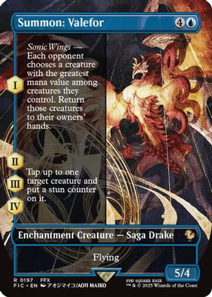 Summon: Valefor (Borderless) [Commander: FINAL FANTASY] Foil