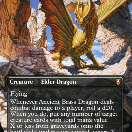 Ancient Brass Dragon (Borderless) [Commander Legends: Battle for Baldur's Gate]