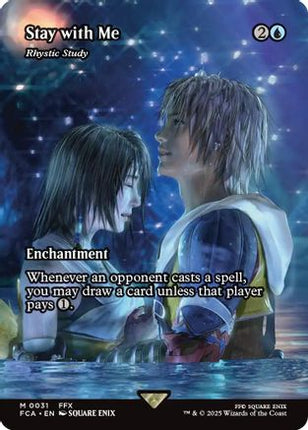 Stay with Me - Rhystic Study (Showcase) [FINAL FANTASY: Through the Ages] Foil