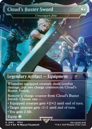 Cloud's Buster Sword - Umezawa's Jitte (Rainbow Foil) [Secret Lair Drop Series] Foil