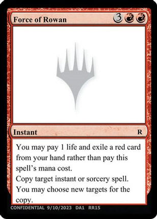 Force of Rowan [Un-Known Event Playtest Cards]