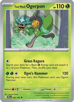 Teal Mask Ogerpon (26) [SV10: Destined Rivals]
