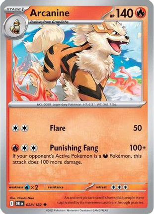Arcanine (28) [SV10: Destined Rivals] Reverse Holofoil