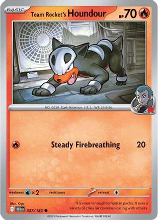 Team Rocket's Houndour (37) [SV10: Destined Rivals]
