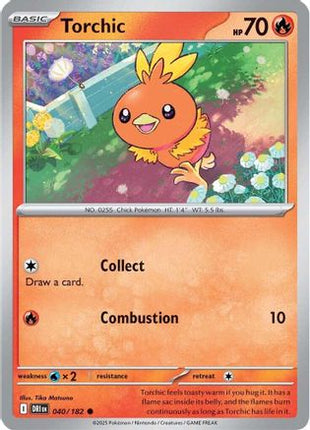 Torchic (40) [SV10: Destined Rivals] Reverse Holofoil
