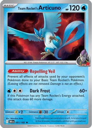 Team Rocket's Articuno (51) [SV10: Destined Rivals] Reverse Holofoil