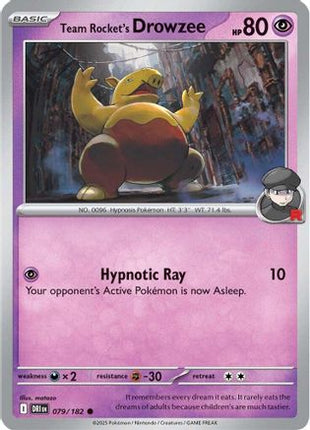 Team Rocket's Drowzee (79) [SV10: Destined Rivals]