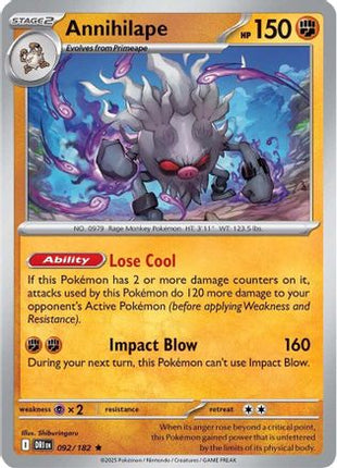 Annihilape (92) [SV10: Destined Rivals] Holofoil