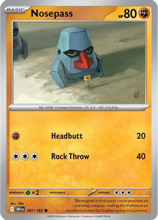 Nosepass (97) [SV10: Destined Rivals] Reverse Holofoil